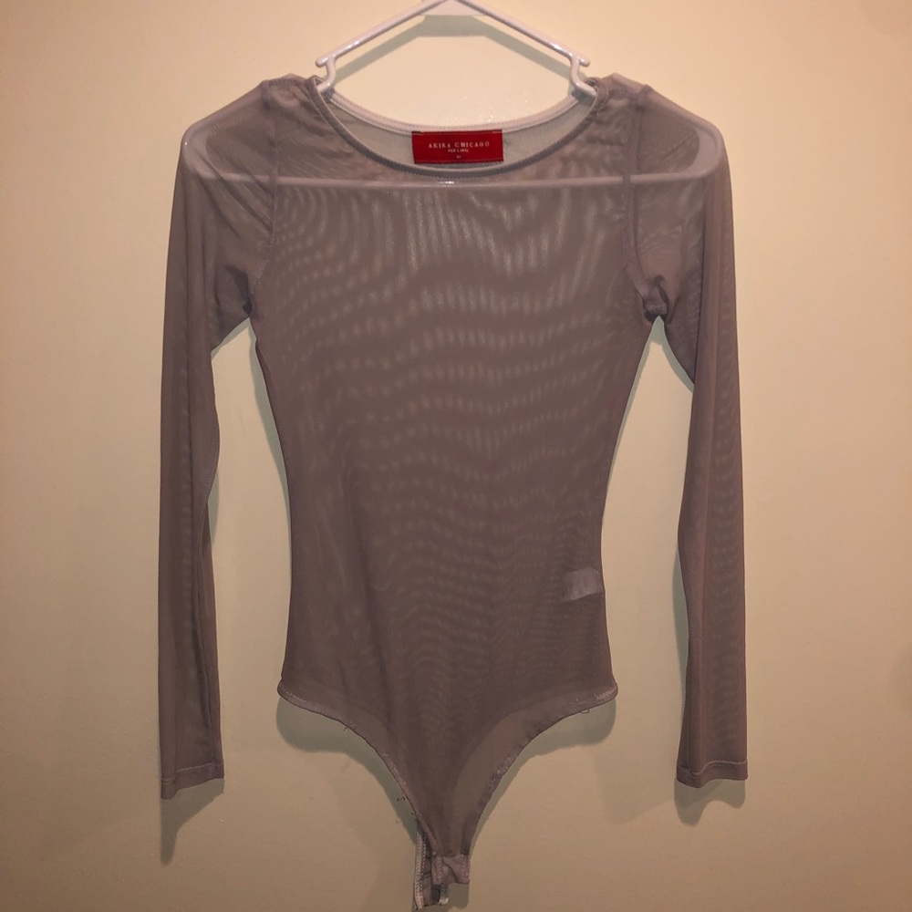 Mesh Gray Bodysuit